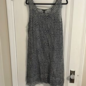 Silk dress with cami slip
